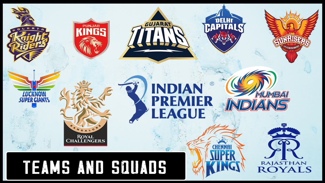 TATA IPL 2022 Team and Squads